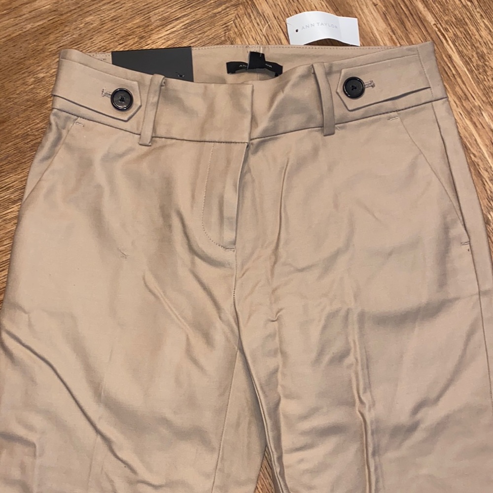 New Very Nice Ann Taylor Tan Devin Pants Sz 2